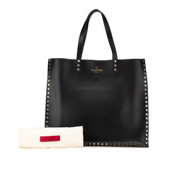 Medium Leather Rockstud Convertible Tote
