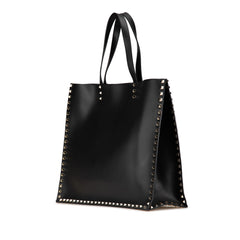 Medium Leather Rockstud Convertible Tote