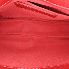Quilted Metallic Calfskin Top Handle Flap