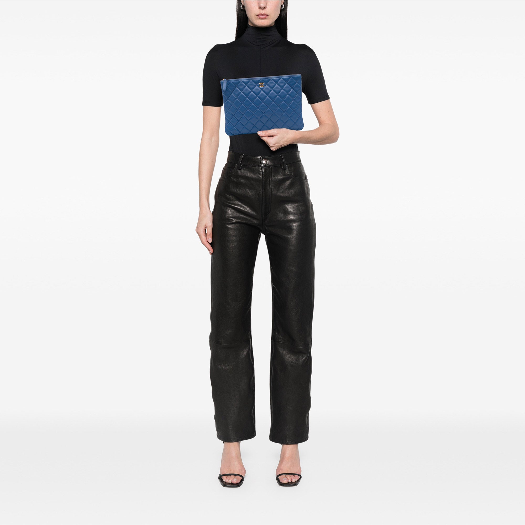 Medium Quilted Lambskin O Case Clutch
