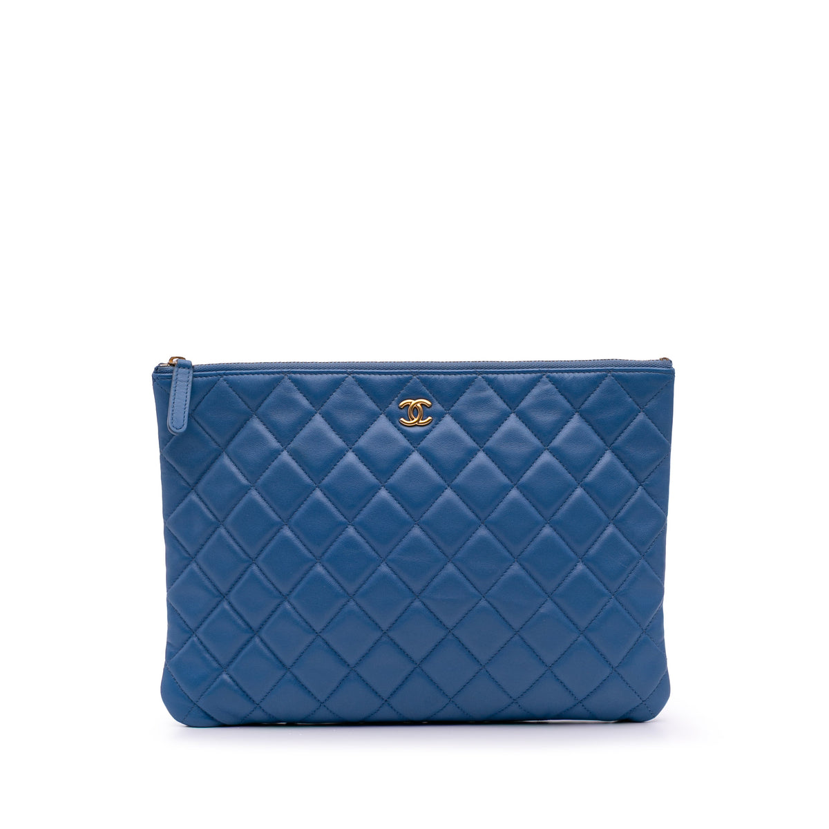 Medium Quilted Lambskin O Case Clutch