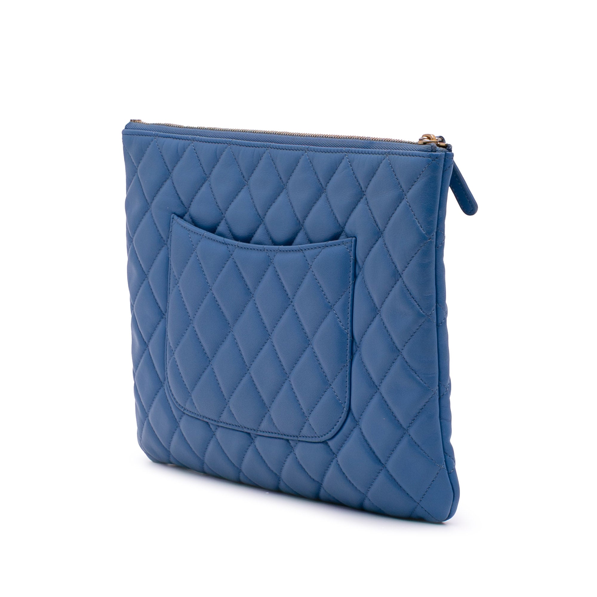 Medium Quilted Lambskin O Case Clutch