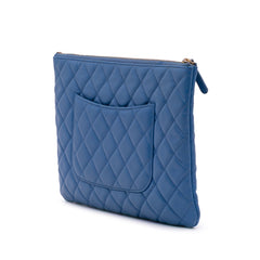 Medium Quilted Lambskin O Case Clutch