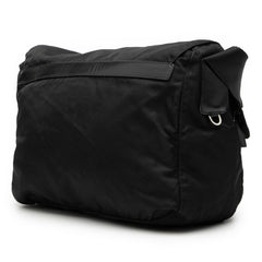 Tessuto Zip Double Buckle Messenger Bag