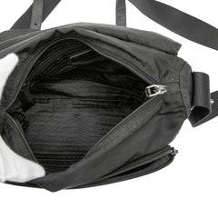 Tessuto Zip Double Buckle Messenger Bag