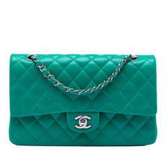 Medium Classic Lambskin Double Flap