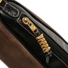 Leather Velasquez Twist Top Handle Bag