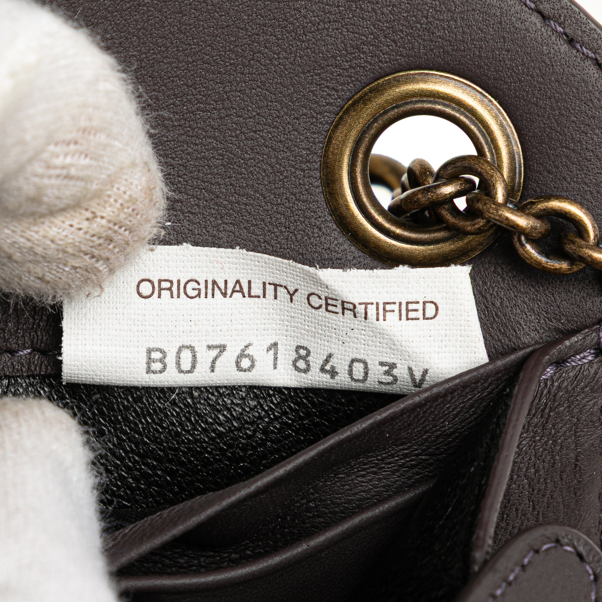 Nappa Intrecciato Chain Wallet