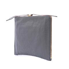 Goatskin Motocross Classic Metallic Edge Clutch