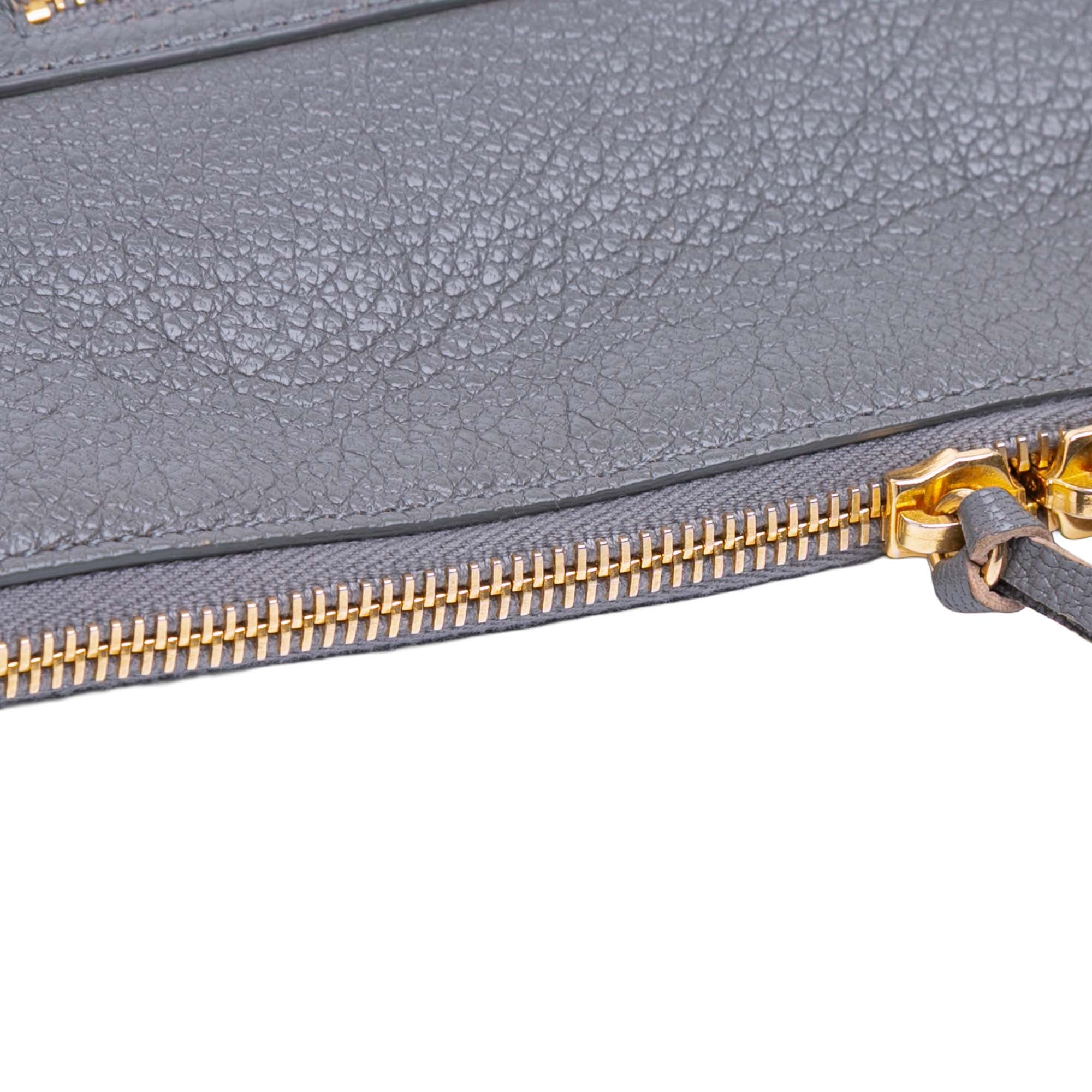 Goatskin Motocross Classic Metallic Edge Clutch