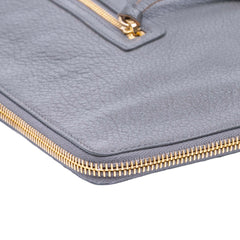 Goatskin Motocross Classic Metallic Edge Clutch