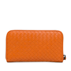 Intrecciato Zip Around Long Wallet