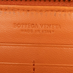 Intrecciato Zip Around Long Wallet