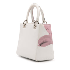 Medium Deerskin Floral Printed Lady Dior
