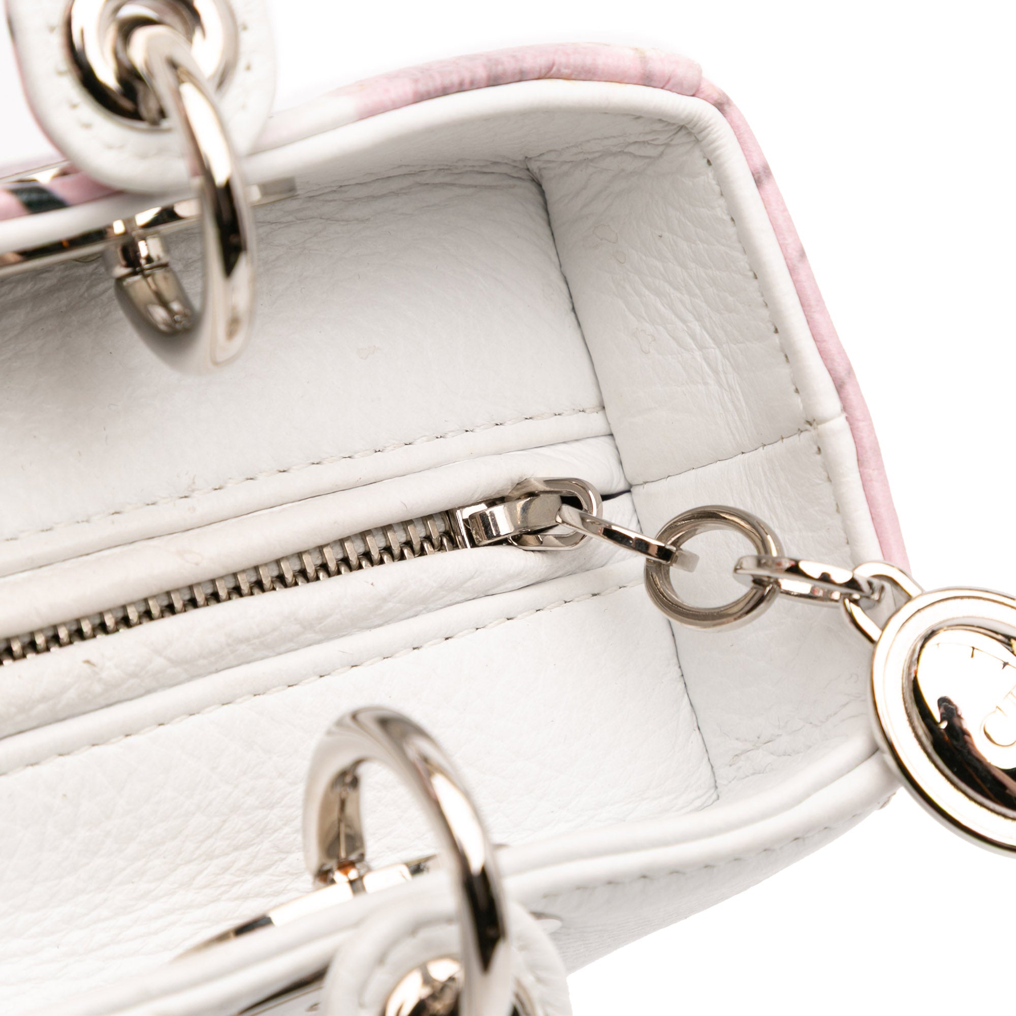 Medium Deerskin Floral Printed Lady Dior