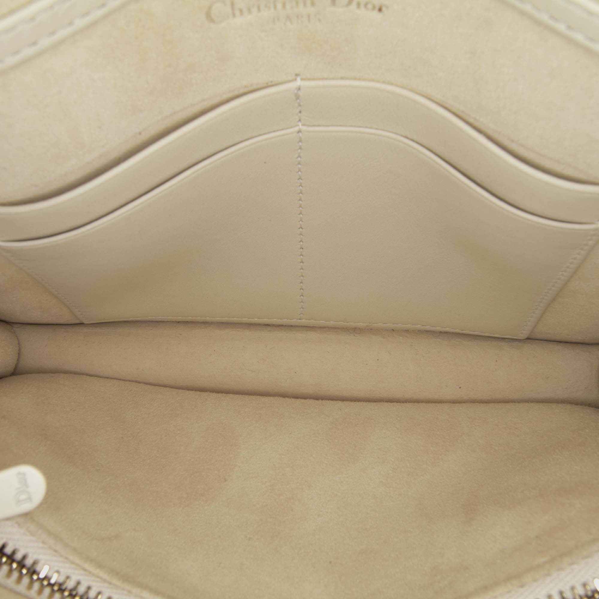 Small Ultra Matte Studded Calfskin Diorama Wallet on Chain