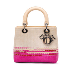Medium Raffia Lady Dior