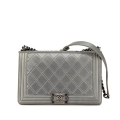 Paris-Salzburg Large Embossed Calfskin Boy Flap