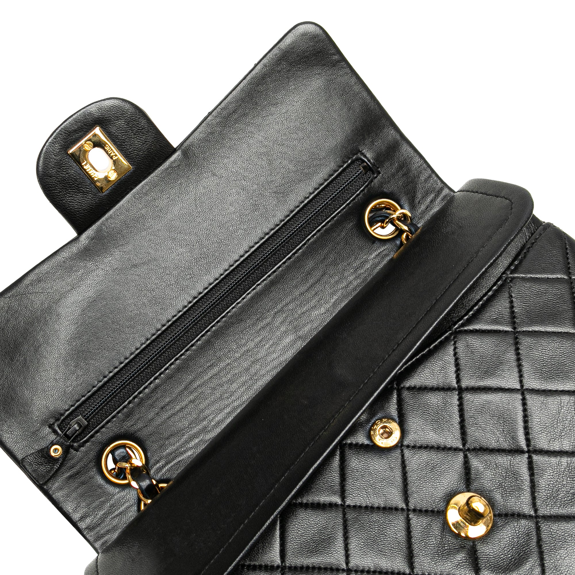 Small Classic Lambskin Double Flap