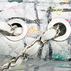 Medium Calfskin Hand Painted Graffiti Flap