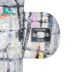 Medium Calfskin Hand Painted Graffiti Flap