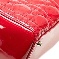 Medium Patent Cannage Lady Dior