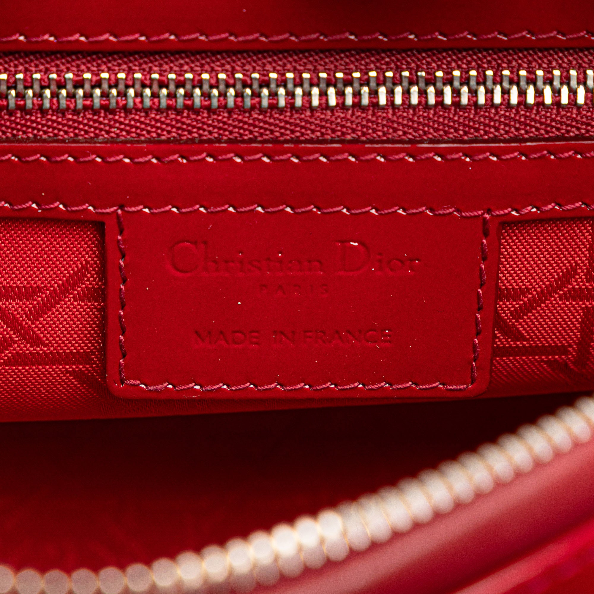 Medium Patent Cannage Lady Dior