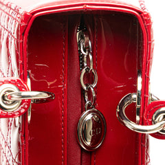 Medium Patent Cannage Lady Dior