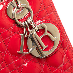 Medium Patent Cannage Lady Dior
