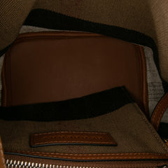 Mini Mega Check Canvas Ashby Tassel Bucket Bag