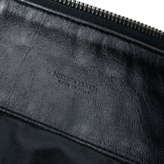 Leather Intrecciato Clutch