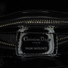 Medium Patent Cannage Lady Dior