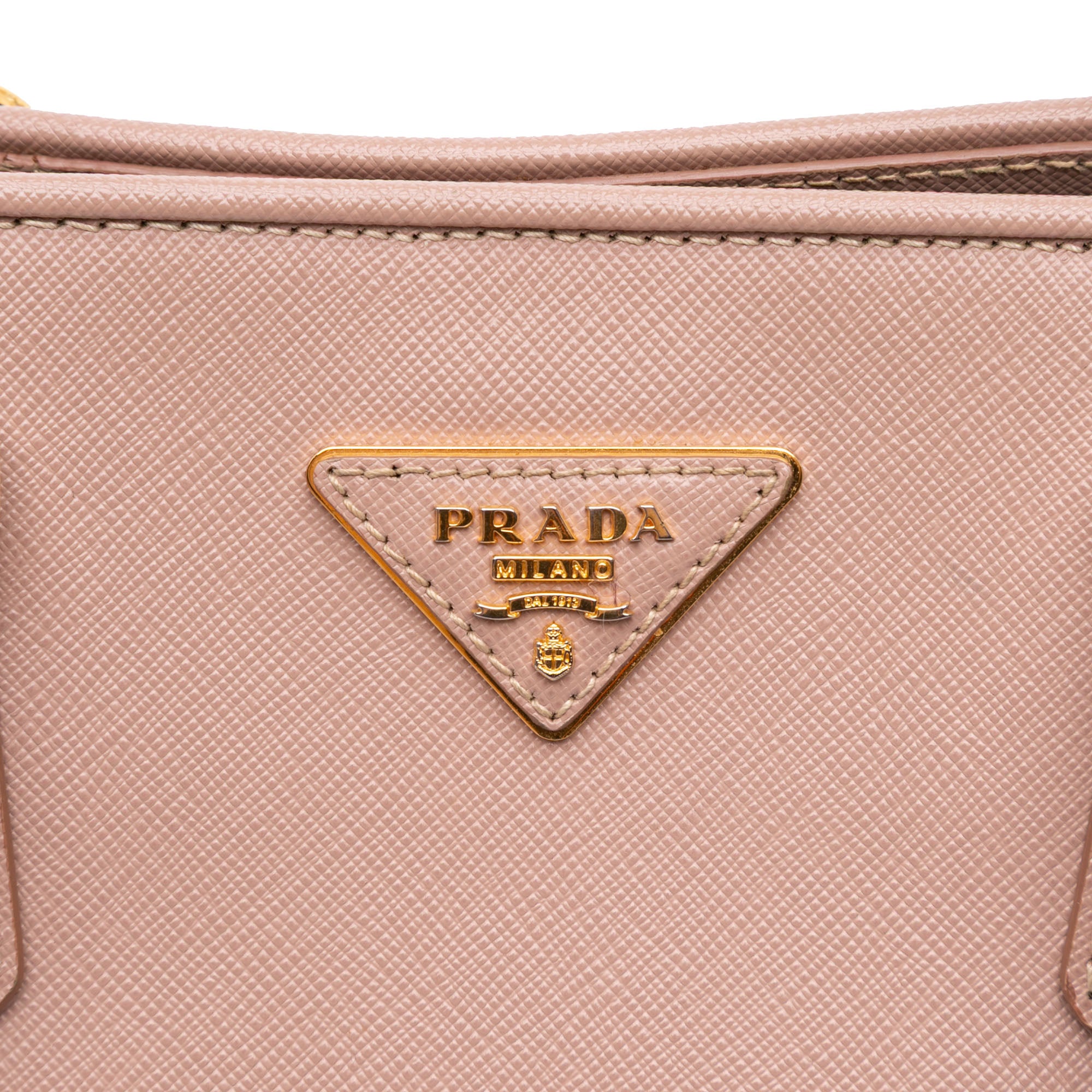 Medium Saffiano Lux Open Promenade Satchel