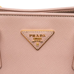 Medium Saffiano Lux Open Promenade Satchel