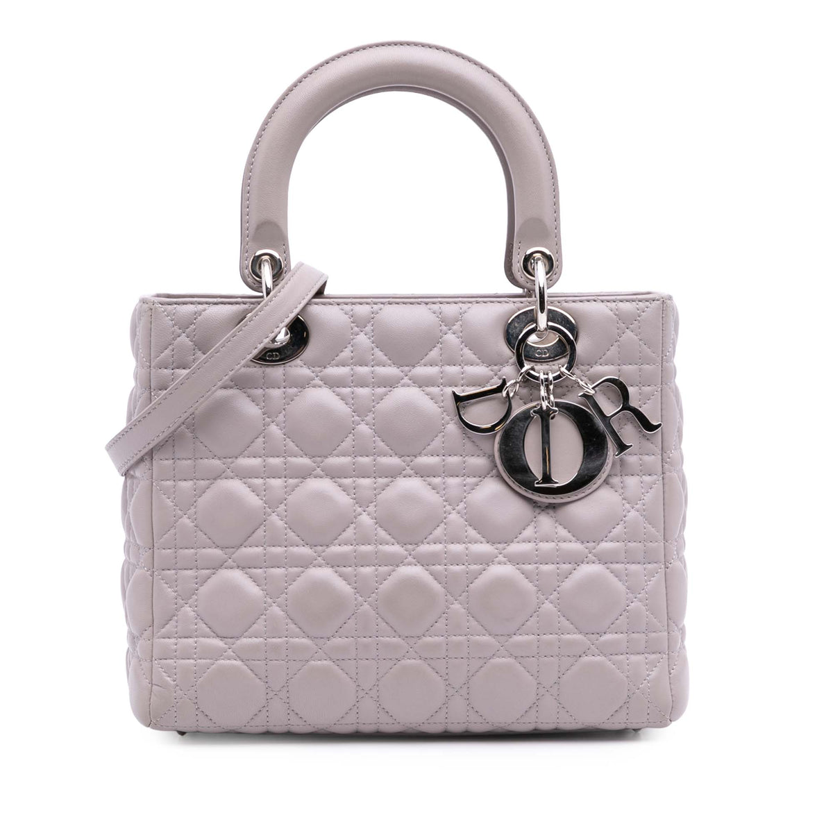 Medium Lambskin Cannage Lady Dior