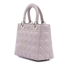 Medium Lambskin Cannage Lady Dior