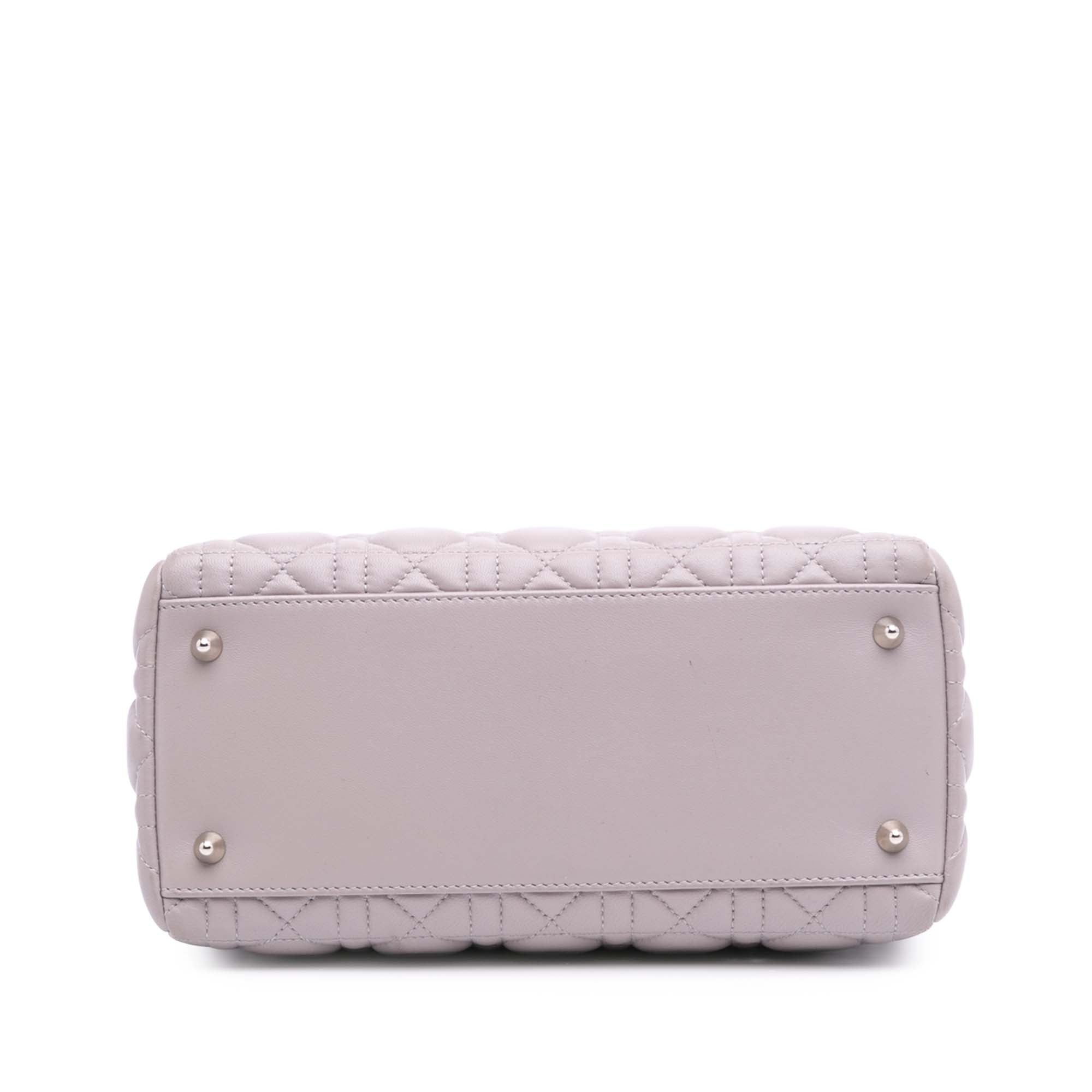 Medium Lambskin Cannage Lady Dior