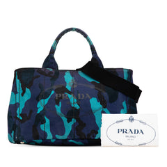Canvas Camouflage Canapa Logo Satchel