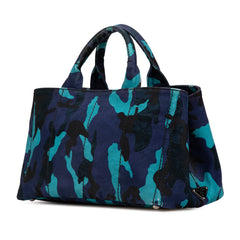 Canvas Camouflage Canapa Logo Satchel