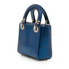 Mini Metallic Patent Microcannage Lady Dior