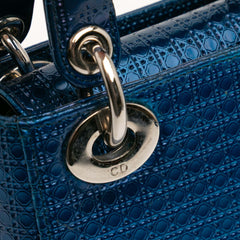 Mini Metallic Patent Microcannage Lady Dior
