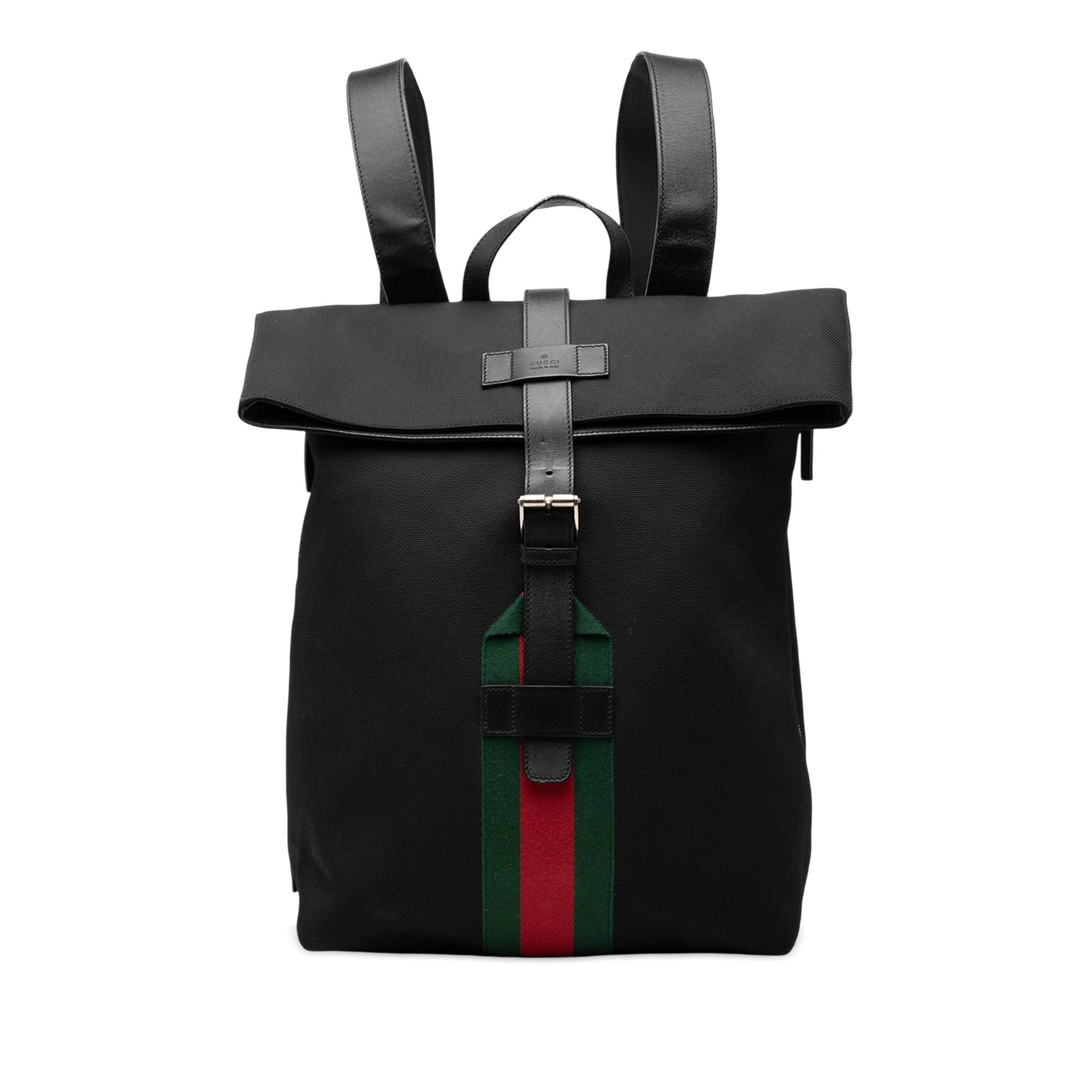 Canvas Techno Web Fold Over Backpack