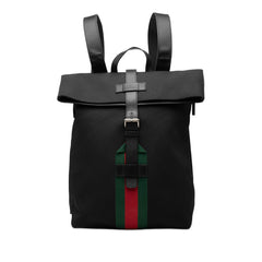 Canvas Techno Web Fold Over Backpack