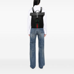 Canvas Techno Web Fold Over Backpack