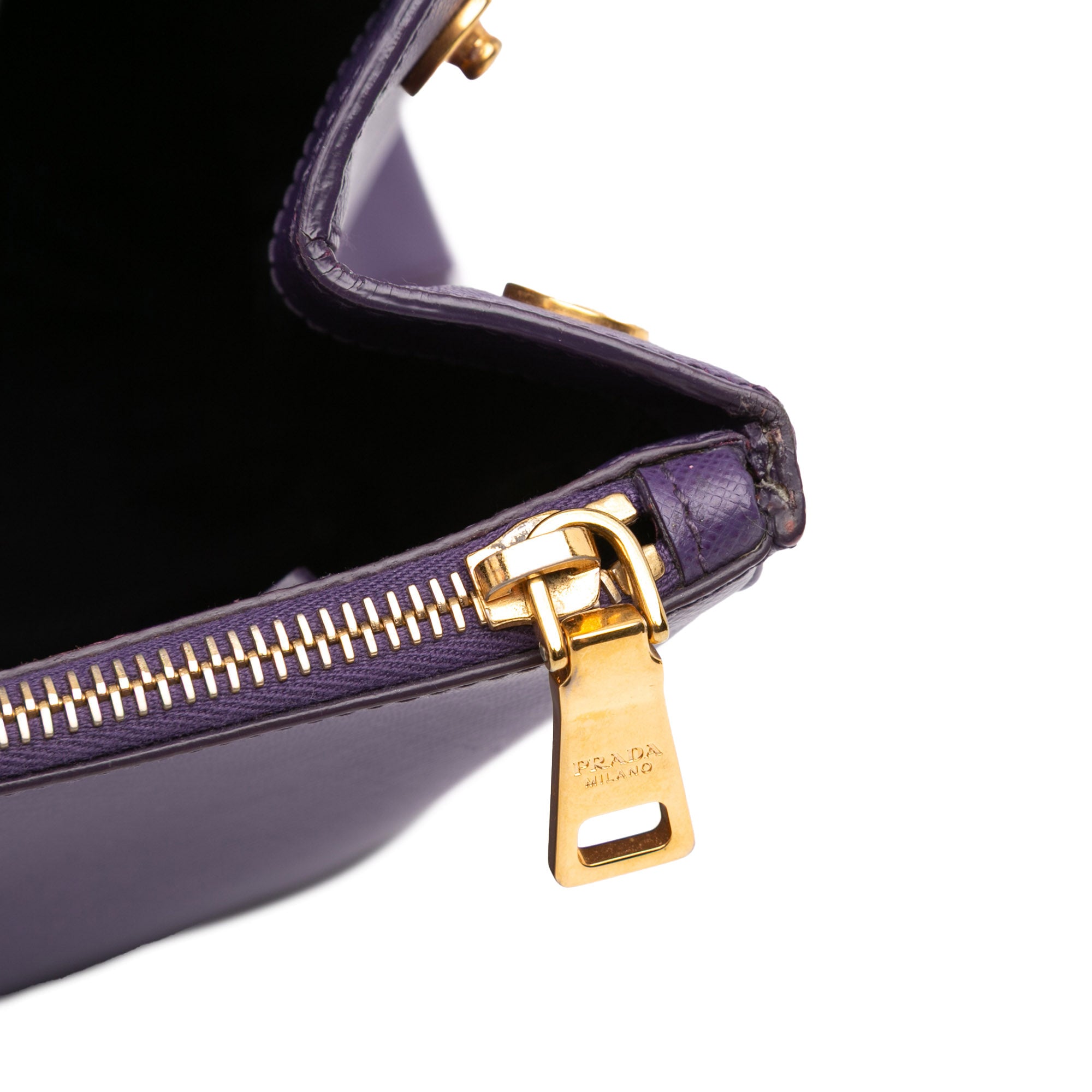Large Saffiano Lux Galleria Double Zip Satchel