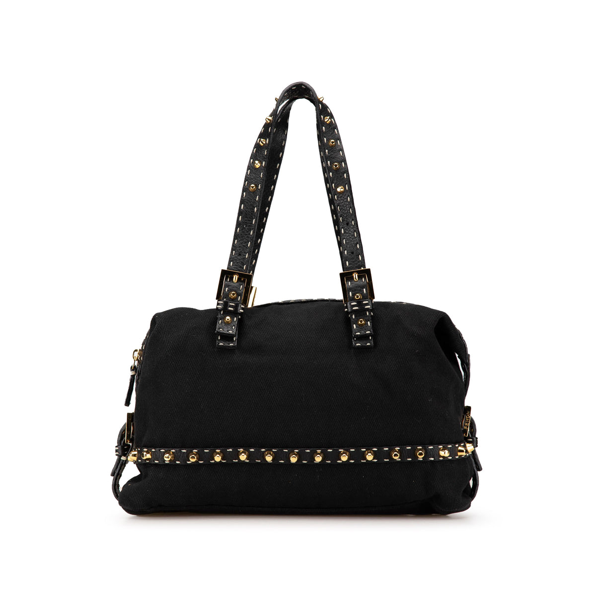 Selleria Studded Canvas Shoulder Bag