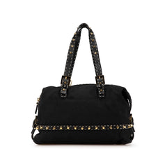 Selleria Studded Canvas Shoulder Bag