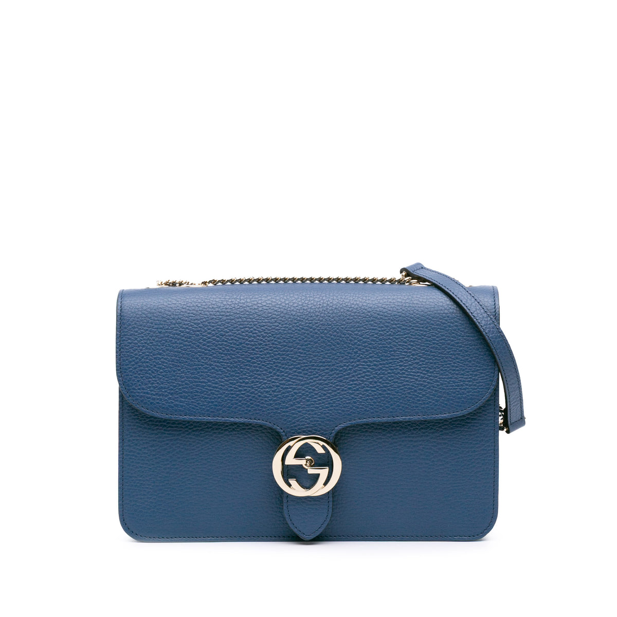 Medium Dollar Calfskin Interlocking G Crossbody