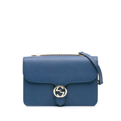 Medium Dollar Calfskin Interlocking G Crossbody