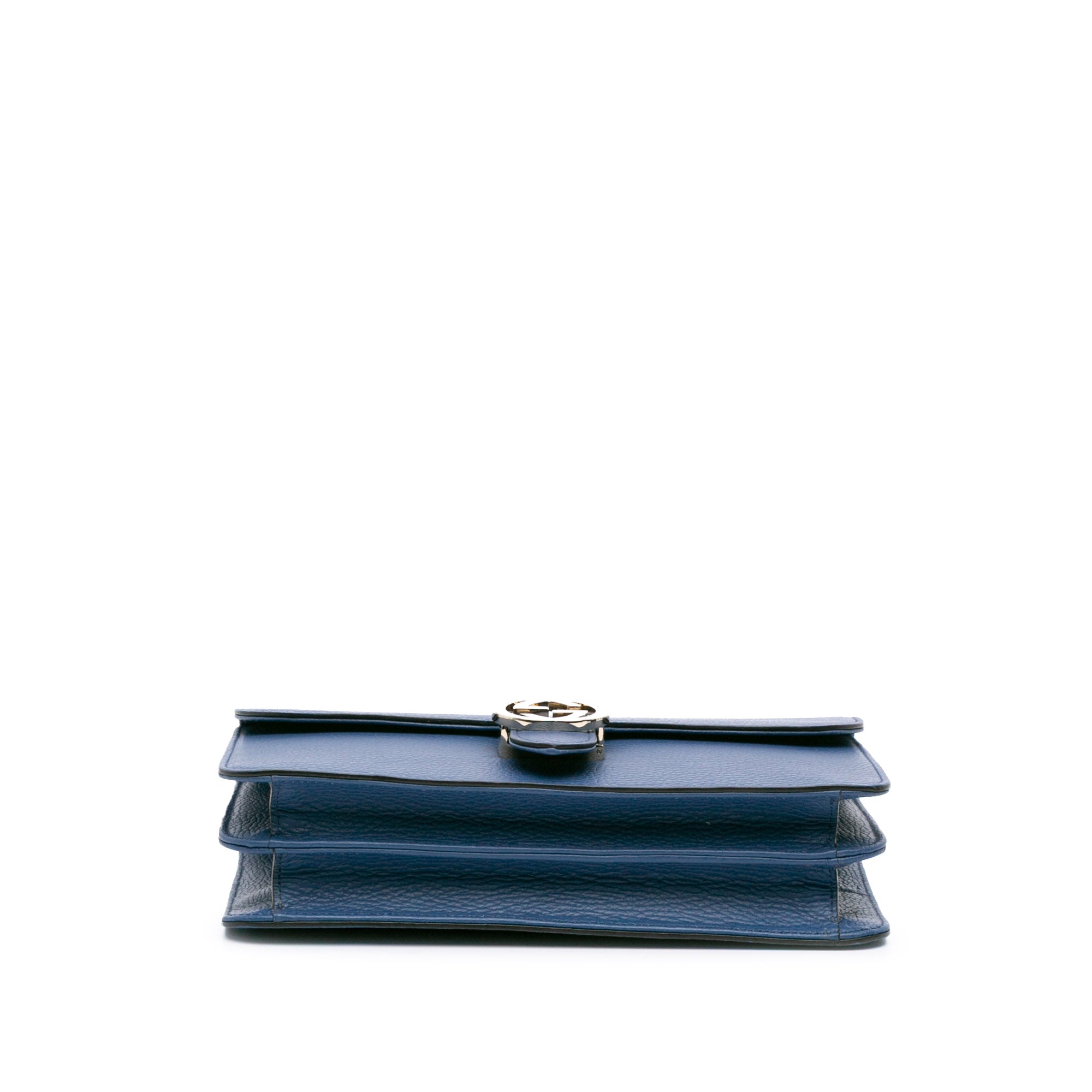 Medium Dollar Calfskin Interlocking G Crossbody
